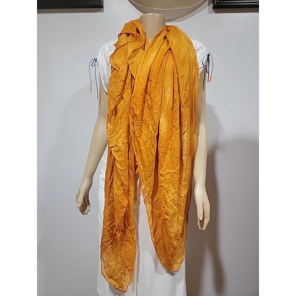 COMPTOIR DES COTONNIERS Supersoft Orange LONG SCARF/WRAP #C2